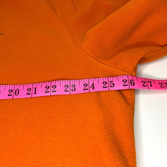 Eddie Bauer Size XL 1/4 Zip Orange Pullover Fleece Shirt Hiking Outdoor Camping - Picture 12 of 16